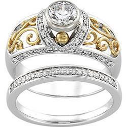 14K White Gold Diamond Semi Mount Engagement Ringwhite 