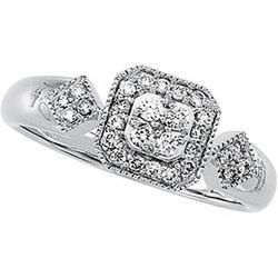 14K White Gold Diamond Ringwhite 