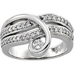 14K White Gold Right Hand Diamond Ringwhite 
