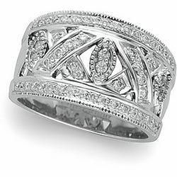14K White Gold Diamond Ringwhite 