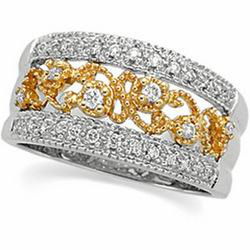 14K Yellow Gold Diamond Bridal Band Ringyellow 