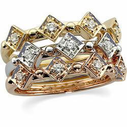 14K White Gold Diamond Ringwhite 