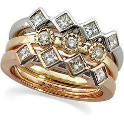 14K Yellow Gold Bridal Anniversary Band Ringyellow 