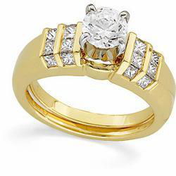 14K Yellow Gold Bridal Enhancer Ringyellow 