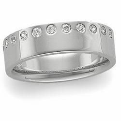 14K Yellow Gold Diamond Anniversary Band Ringyellow 