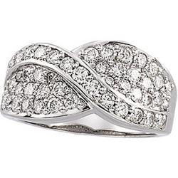 14K White Gold Diamond Fashion Ringwhite 