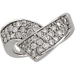 14K White Gold Diamond Fashion Ringwhite 