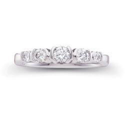 14K White Gold Diamond Bridal Anniversary Band Ringwhite 