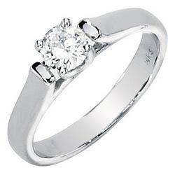 14K White Gold Created Moissanite Anniversary Band Ringwhite 