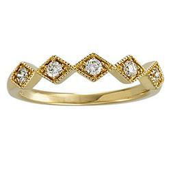 14K Yellow Gold Bridal Anniversary Band Ringyellow 