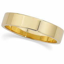 14K Yellow Gold Flat Band - 4mmyellow 