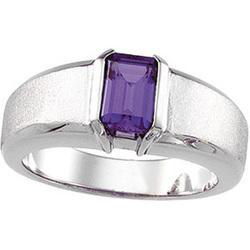 14K White Gold Chatham Created Alexandrite Ringwhite 