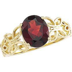 14K Yellow Gold Mozambique Garnet Ringyellow 