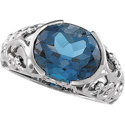 14K White Gold Topaz Ringwhite 