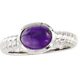 14K White Gold Amethyst Ringwhite 