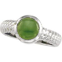 14K White Gold Jade Ringwhite 