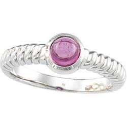 14K White Gold Pink Tourmaline Ringwhite 
