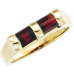14K Yellow Gold Garnet Fancy Cut Ringyellow 
