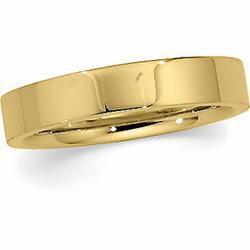 10K Yellow Gold Flat Comfort Fit Band - 4mmyellow 