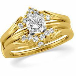 14K Yellow Gold Diamond Ring Guardyellow 