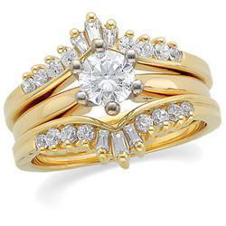 14K Yellow Gold Diamond Ring Guardyellow 