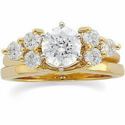 14K Yellow Gold Diamond Wrap Ringyellow 