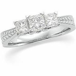 14K White Gold Diamond Ringwhite 