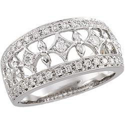 14K White Gold Diamond Ringwhite 