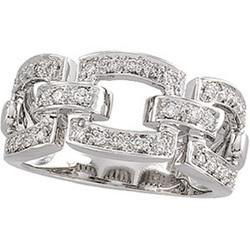 14K White Gold Diamond Fashion Ringwhite 