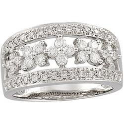 14K White Gold Diamond Ringwhite 
