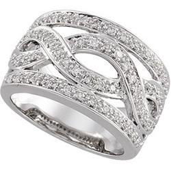 14K White Gold Diamond Ringwhite 