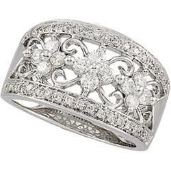 14K White Gold Diamond Ringwhite 