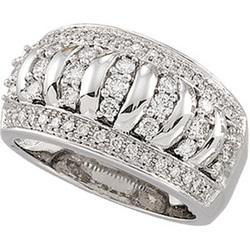 14K White Gold Diamond Fashion Ringwhite 