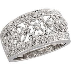 14K White Gold Diamond Ringwhite 