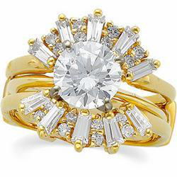 14K Yellow Gold Bridal Ring Guardyellow 