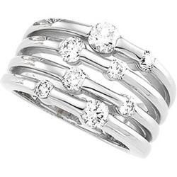 14K White Gold Right Hand Diamond Ringwhite 