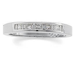 14K White Gold Diamond Bridal Anniversary Band Ring - 1/2 ctwwhite 