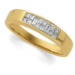 14K Yellow Gold Diamond Bridal Anniversary Band Ring - 1.00 ctyellow 