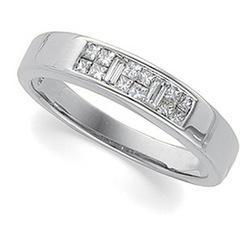 14K White Gold Diamond Bridal Anniversary Band Ring - 1.00 ctwhite 
