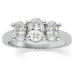 14K Yellow Gold Three 3 Stone Bridal Anniversary Band Ringyellow 