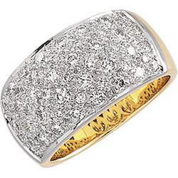 14K Two Tone Gold Diamond Ringtwo 