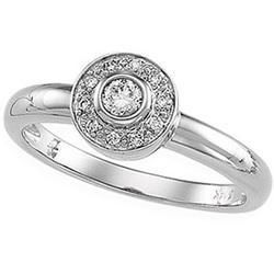 14K White Gold Diamond Ringwhite 