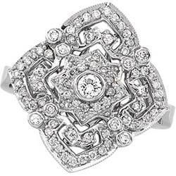 14K White Gold Diamond Ringwhite 
