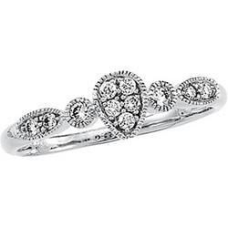 14K White Gold Diamond Ringwhite 