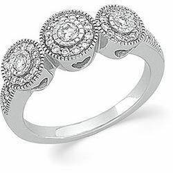 14K White Gold Diamond Anniversary Band Ringwhite 
