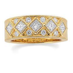 14K White Gold Diamond Anniversary Band Ringwhite 