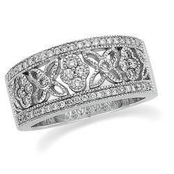 14K White Gold Diamond Anniversary Band Ringwhite 