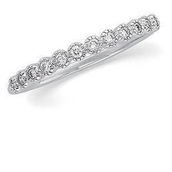 14K White Gold Diamond Anniversary Band Ringwhite 