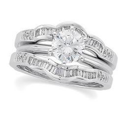14K White Gold Bridal Ring Guardwhite 
