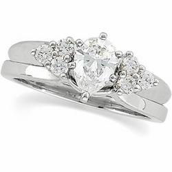 14K White Gold Diamond Wrap Ringwhite 